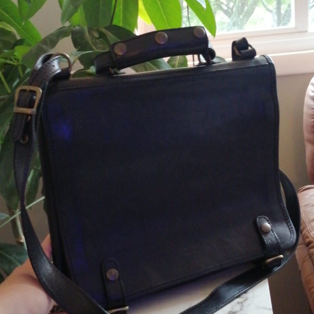 I Medici Italian leather briefcase messenger bag